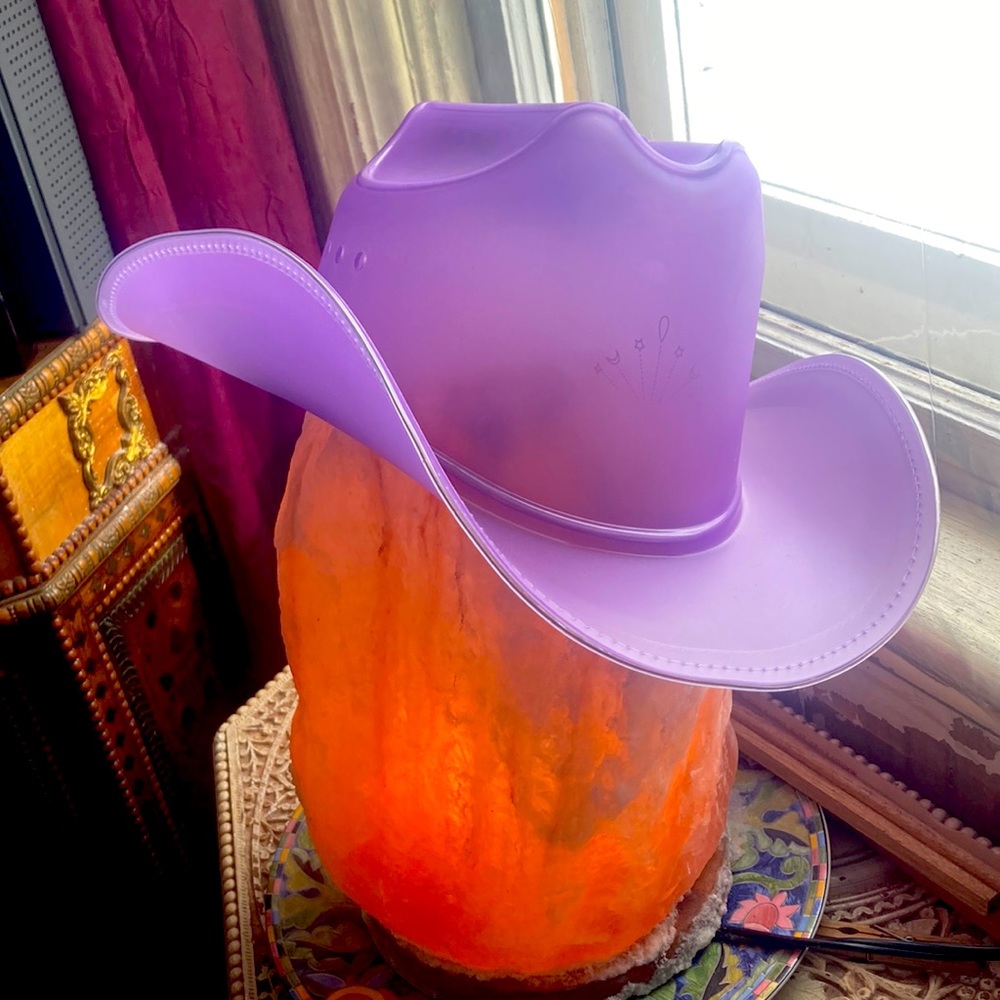 Neon cowboys purple neon light up cowboy hat